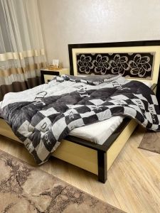 Ковдра-покривало фліс + вовна DR-03