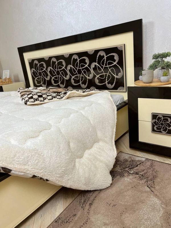 Ковдра-покривало фліс + вовна DR-05