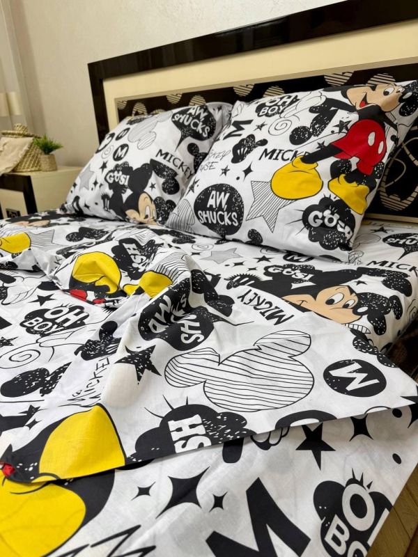 Комплект постільної білизни Премиум W20-08 Бязь наволочки 50*70см