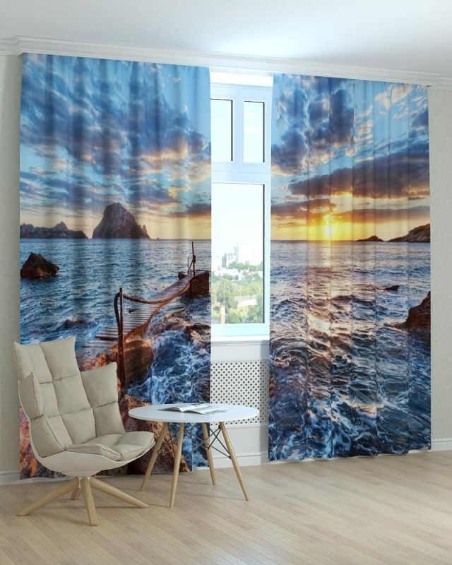 Фотоштори DECOLIV Пейзаж Принт 00-0009 Блекаут