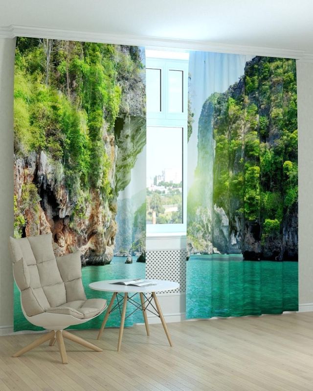 Фотоштори DECOLIV Пейзаж Принт 00-018 Блекаут