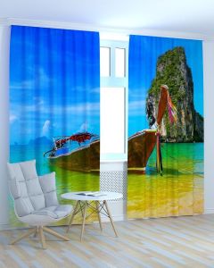 Фотоштори DECOLIV Пейзаж Принт 00-084 Тюль