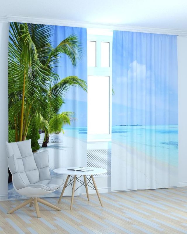 Фотоштори DECOLIV Пейзаж Принт 00-126 Тюль