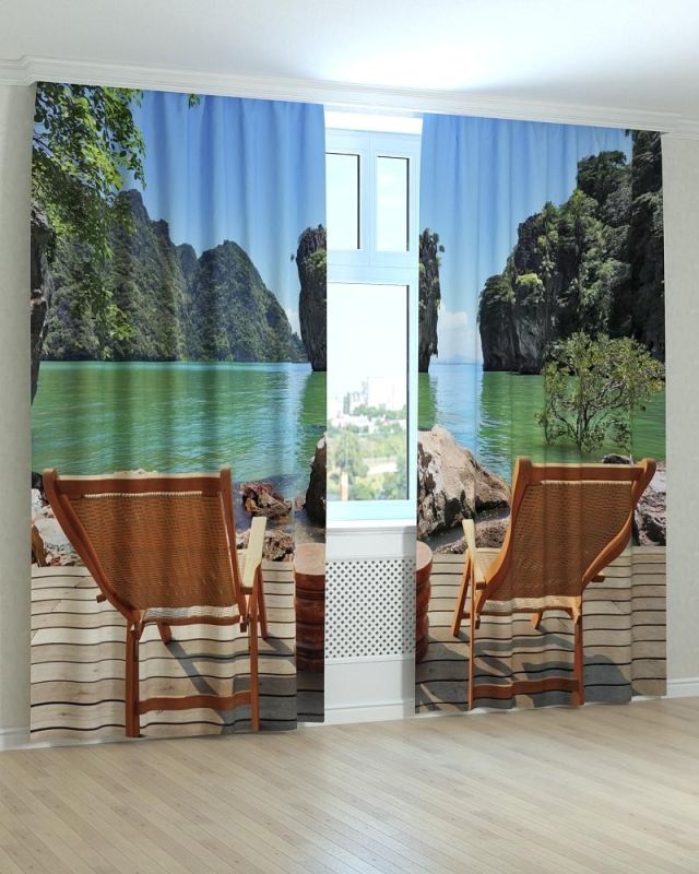 Фотоштори DECOLIV Пейзаж Принт 00-159 Блекаут