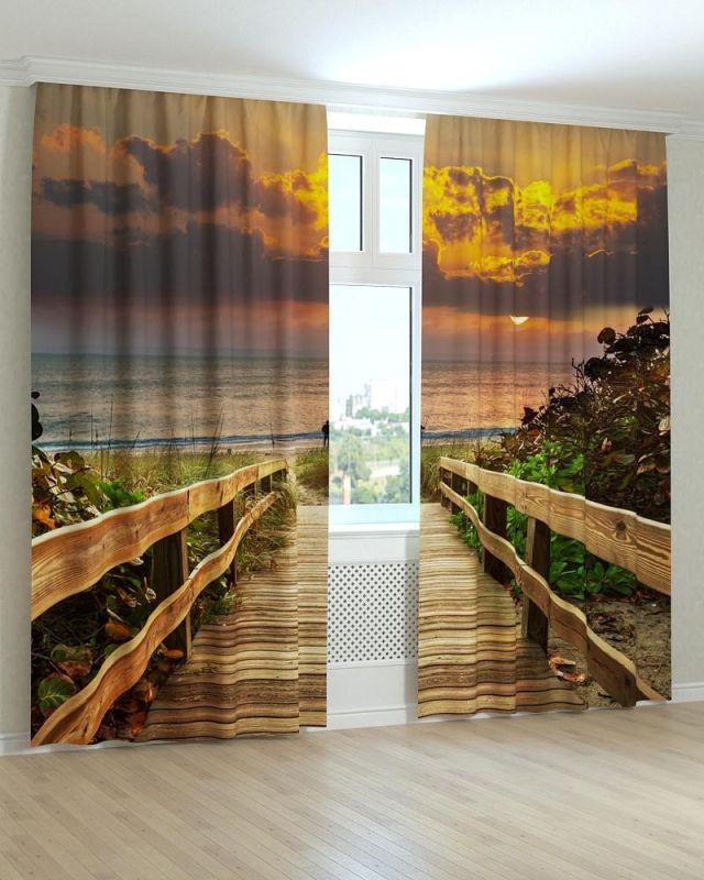 Фотоштори DECOLIV Пейзаж Принт 00-183 Блекаут