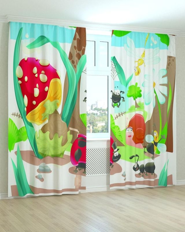 Фотоштори DECOLIV Дитячі Принт 01-005 Тюль