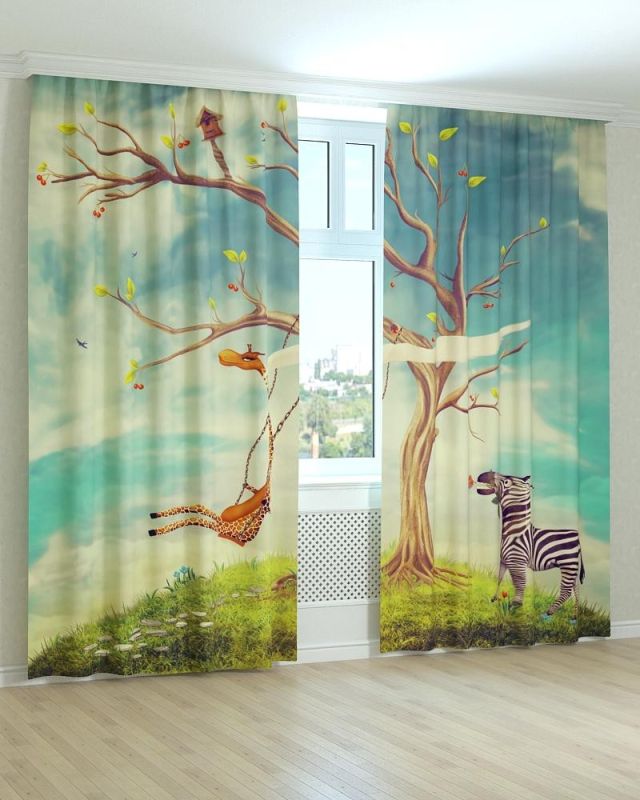 Фотоштори DECOLIV Дитячі Принт 01-010 Тюль