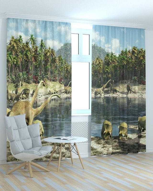 Фотоштори DECOLIV Дитячі Принт 01-018 Тюль