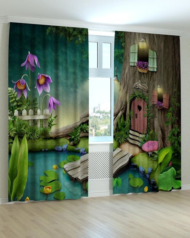 Фотоштори DECOLIV Дитячі Принт 01-019 Тюль