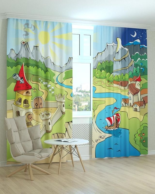 Фотоштори DECOLIV Дитячі Принт 01-057 Блекаут