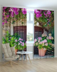 Фотоштори DECOLIV Квіти Принт 02-005