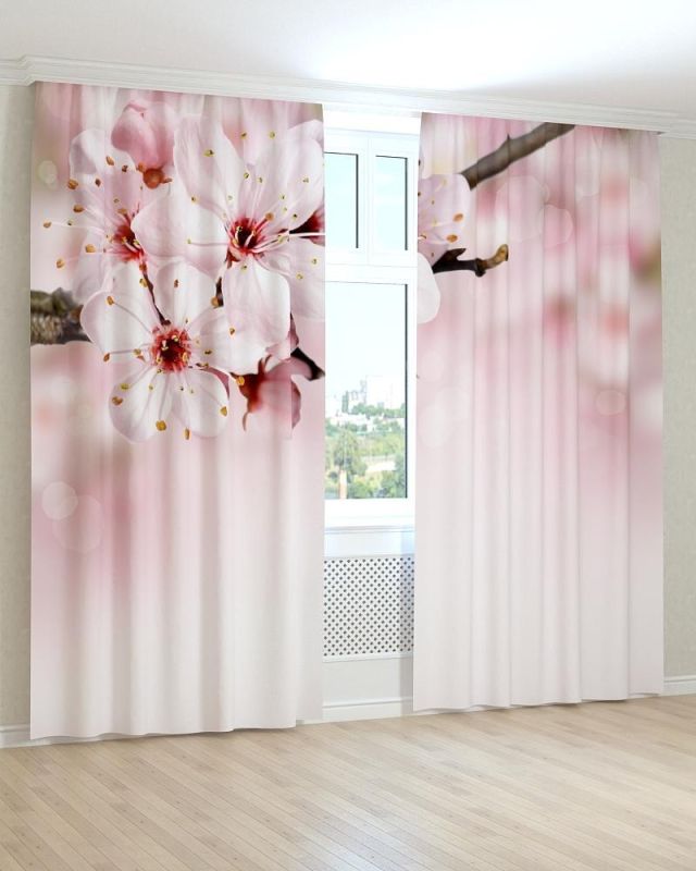 Фотоштори DECOLIV Квіти Принт 02-011 Блекаут