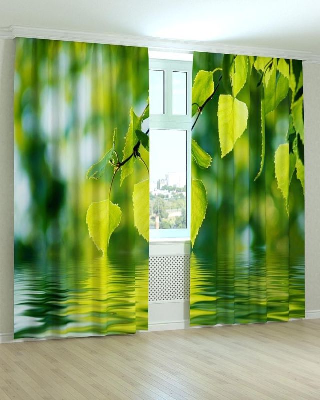 Фотоштори DECOLIV Квіти Принт 02-022 Блекаут