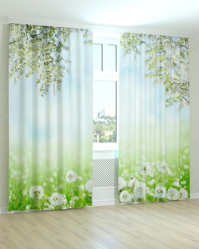 Фотоштори DECOLIV Квіти Принт 02-027