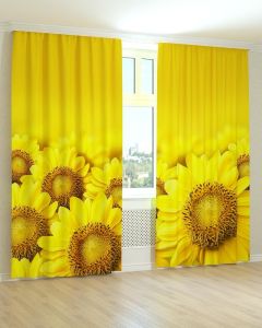 Фотоштори DECOLIV Квіти Принт 02-032 Тюль