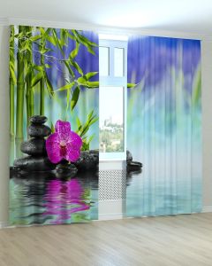 Фотоштори DECOLIV Квіти Принт 02-058 Блекаут