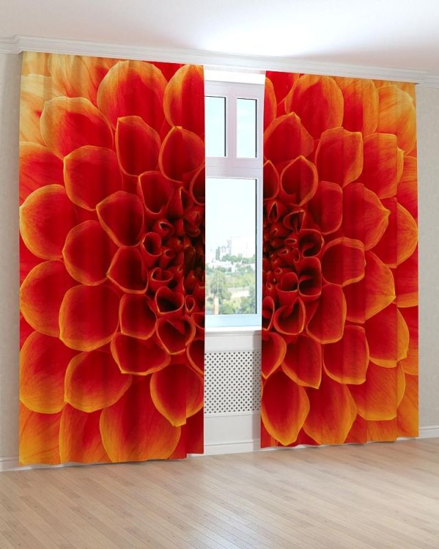 Фотоштори DECOLIV Квіти Принт 02-064 Блекаут