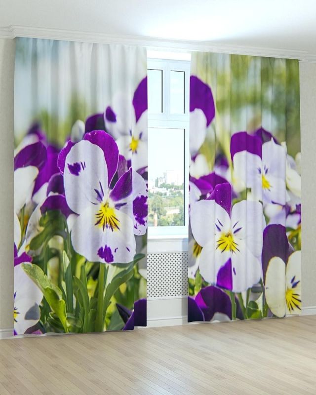 Фотоштори DECOLIV Квіти Принт 02-069