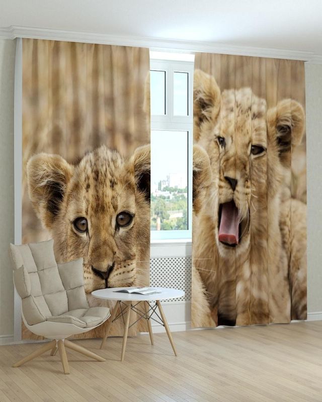 Фотоштори DECOLIV Тварини Принт 04-021 Тюль