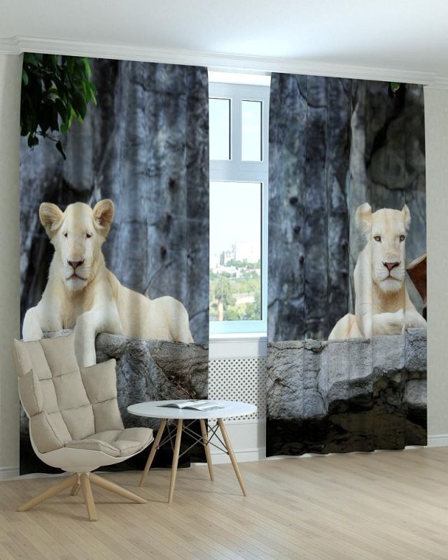 Фотоштори DECOLIV Тварини Принт 04-030 Тюль