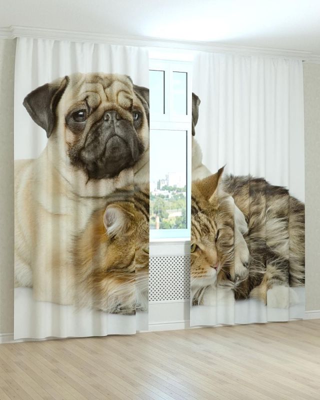 Фотоштори DECOLIV Тварини Принт 04-032 Тюль