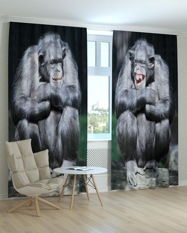 Фотоштори DECOLIV Тварини Принт 04-034 Тюль