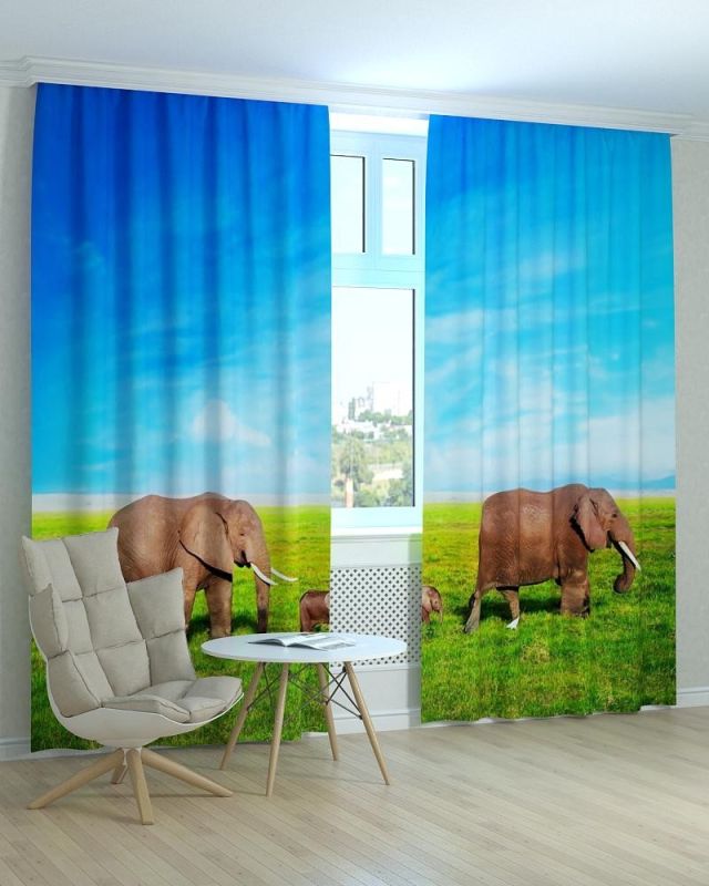 Фотоштори DECOLIV Тварини Принт 04-049 Тюль