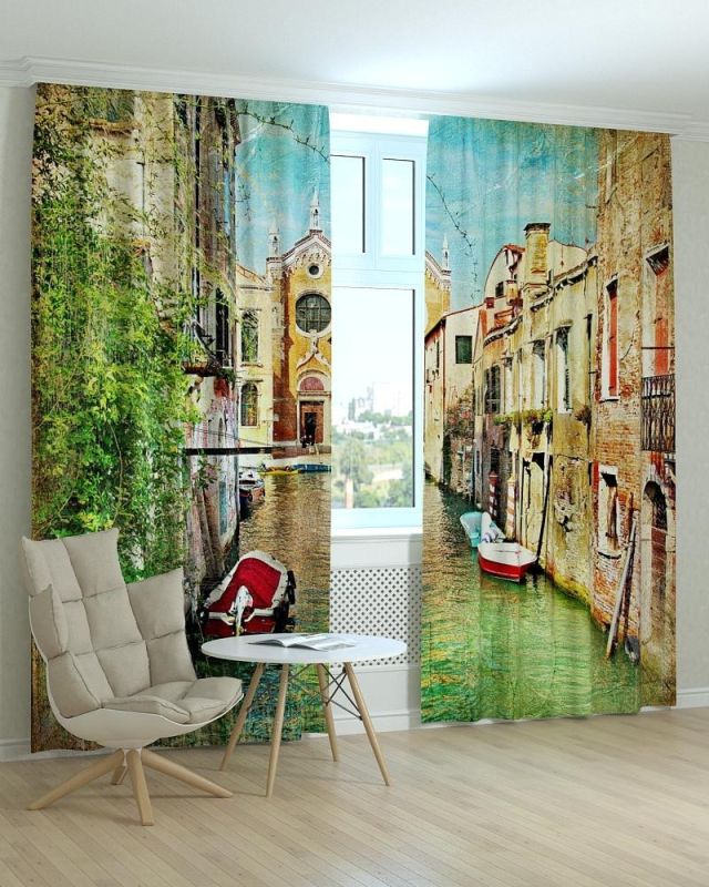 Фотоштори DECOLIV Місто Принт 06-002 Тюль