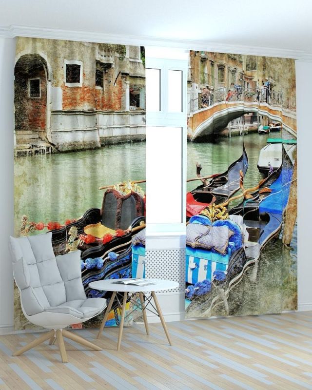 Фотоштори DECOLIV Місто Принт 06-005 Тюль