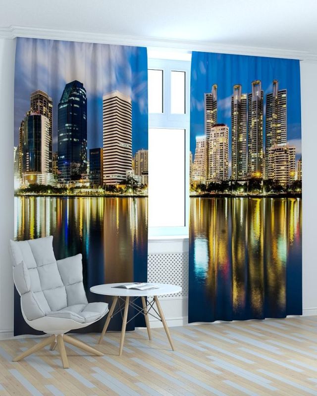 Фотоштори DECOLIV Місто Принт 06-021 Тюль