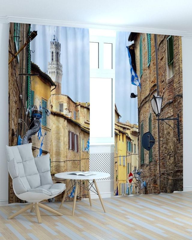 Фотоштори DECOLIV Місто Принт 06-029 Тюль