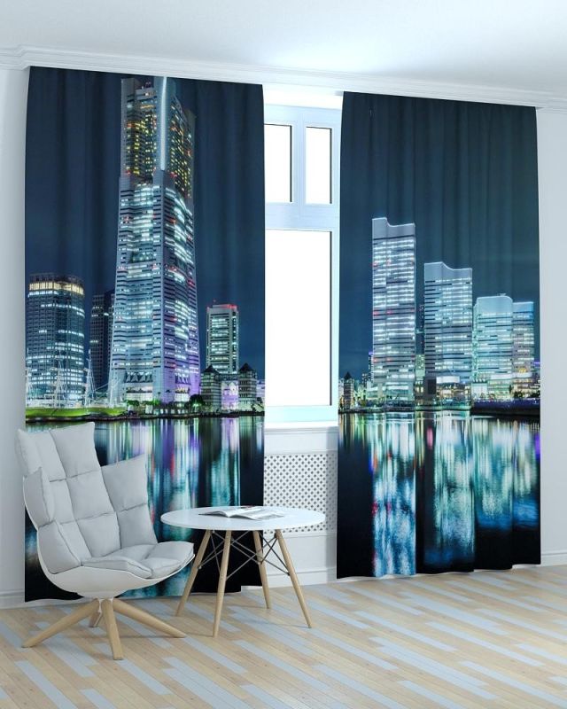 Фотоштори DECOLIV Місто Принт 06-032 Тюль