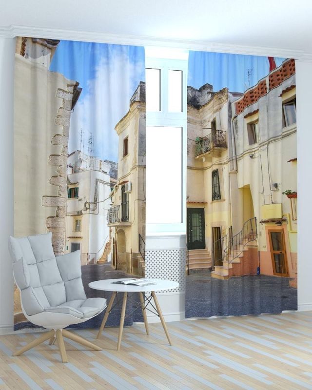 Фотоштори DECOLIV Місто Принт 06-036 Тюль