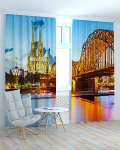 Фотоштори DECOLIV Місто Принт 06-041 Тюль