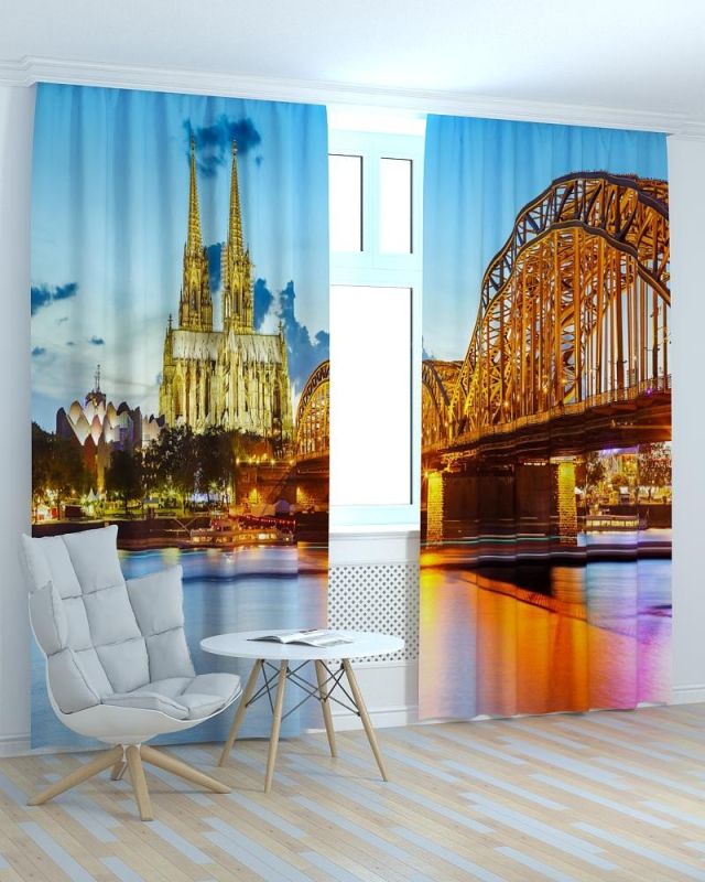 Фотоштори DECOLIV Місто Принт 06-041 Тюль