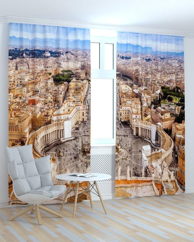 Фотоштори DECOLIV Місто Принт 06-048 Тюль