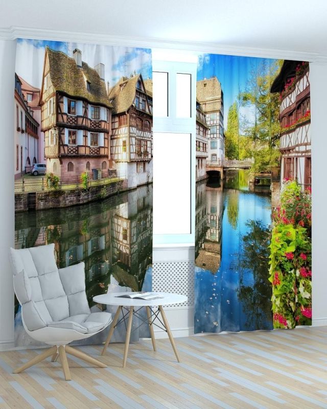 Фотоштори DECOLIV Місто Принт 06-052 Тюль