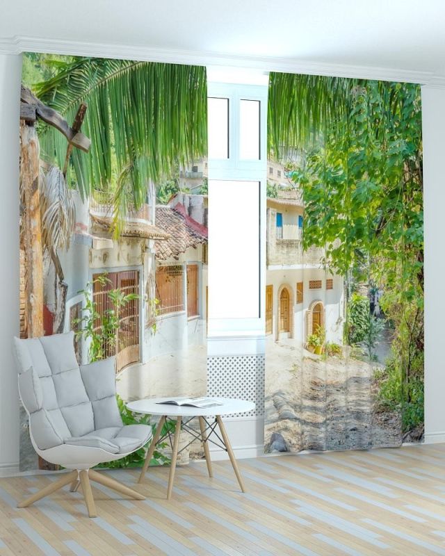 Фотоштори DECOLIV Місто Принт 06-058 Тюль