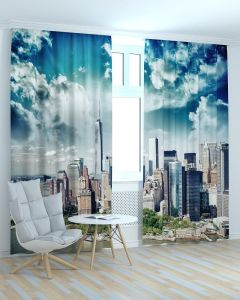 Фотоштори DECOLIV Місто Принт 06-068 Тюль