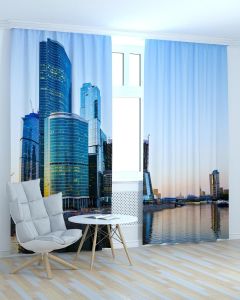 Фотоштори DECOLIV Місто Принт 06-069 Тюль