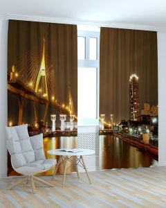 Фотоштори DECOLIV Місто Принт 06-081 Тюль