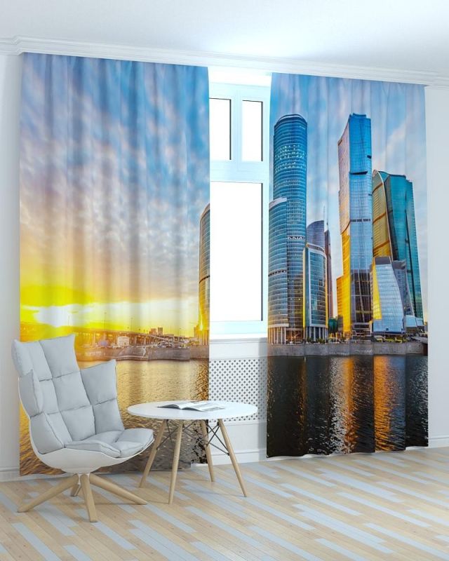 Фотоштори DECOLIV Місто Принт 06-084 Тюль