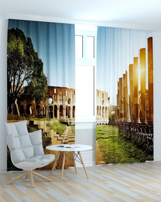 Фотоштори DECOLIV Місто Принт 06-094 Тюль