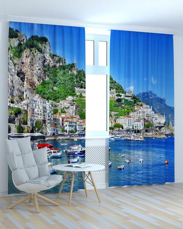 Фотоштори DECOLIV Місто Принт 06-100 Тюль