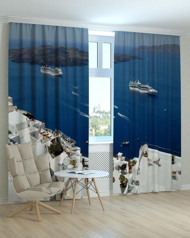 Фотоштори DECOLIV Місто Принт 06-112 Тюль