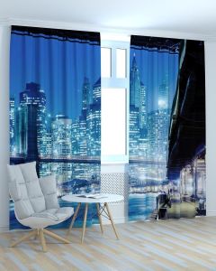 Фотоштори DECOLIV Місто Принт 06-133 Тюль