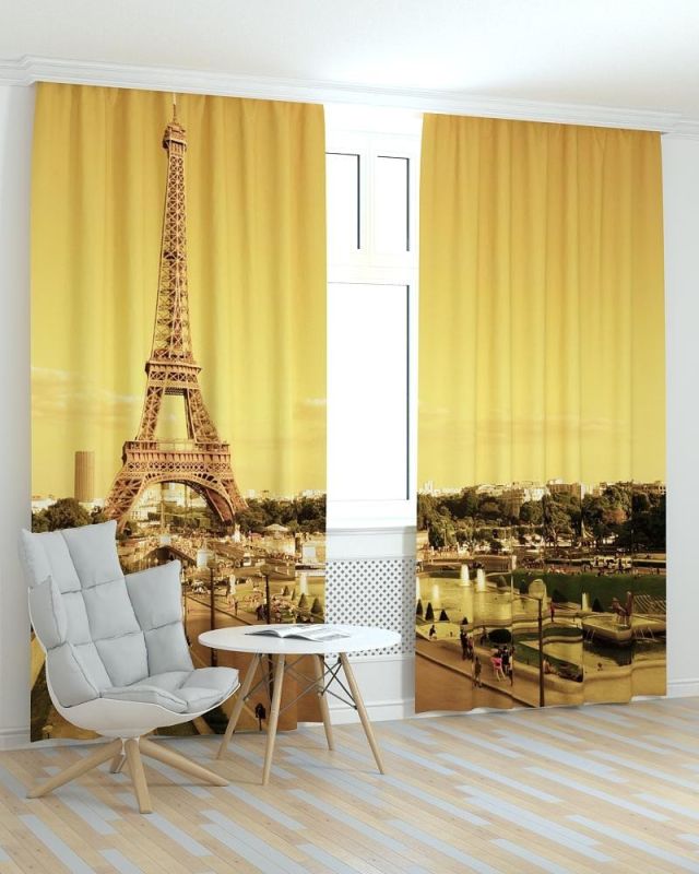 Фотоштори DECOLIV Місто Принт 06-148 Тюль