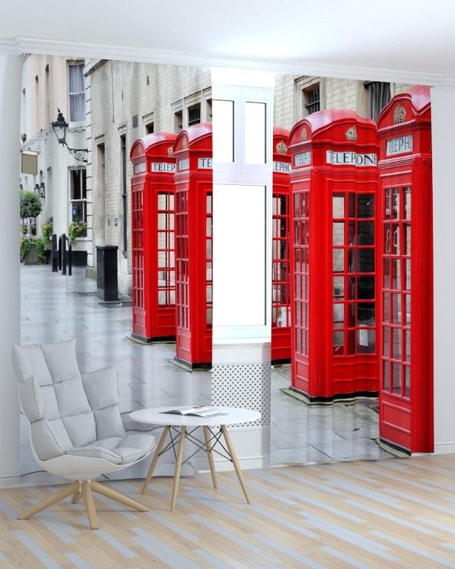 Фотоштори DECOLIV Місто Принт 06-154 Тюль