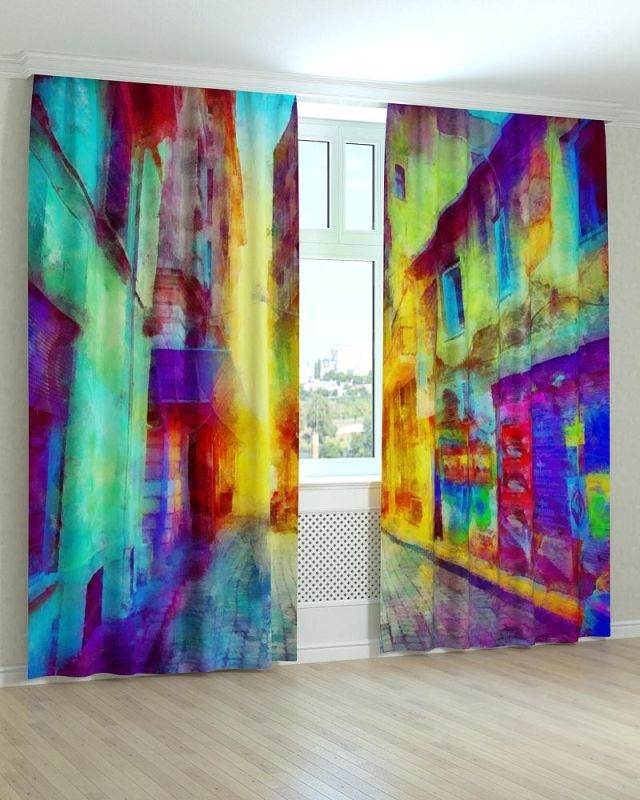 Фотоштори DECOLIV Абстракція Принт 07-025 Тюль