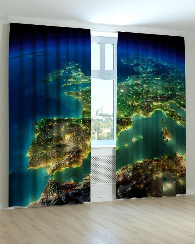 Фотоштори DECOLIV Абстракція Принт 07-079 Тюль